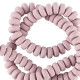 Polymer beads rondelle 7mm - Vintage pink